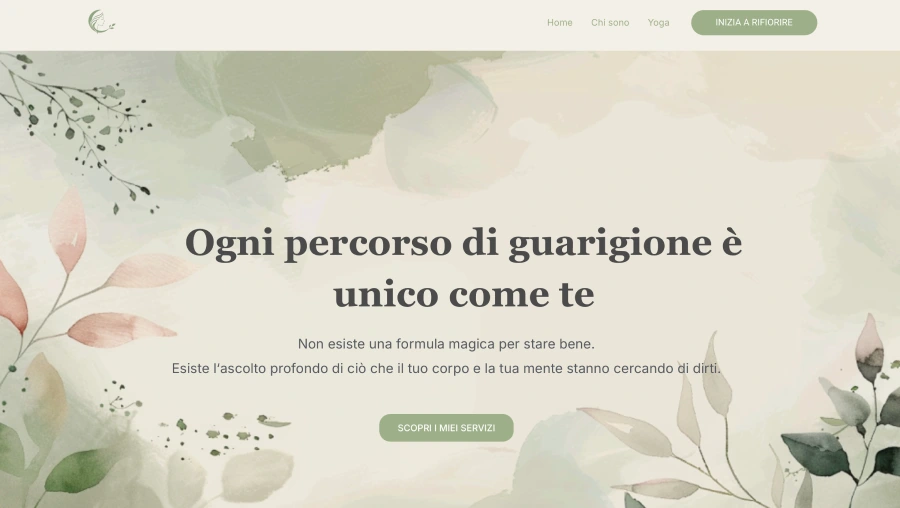 Home sito web olistico yoga bergamo alice perico