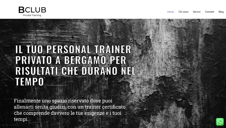 Home sito web personal trainer bergamo alice perico